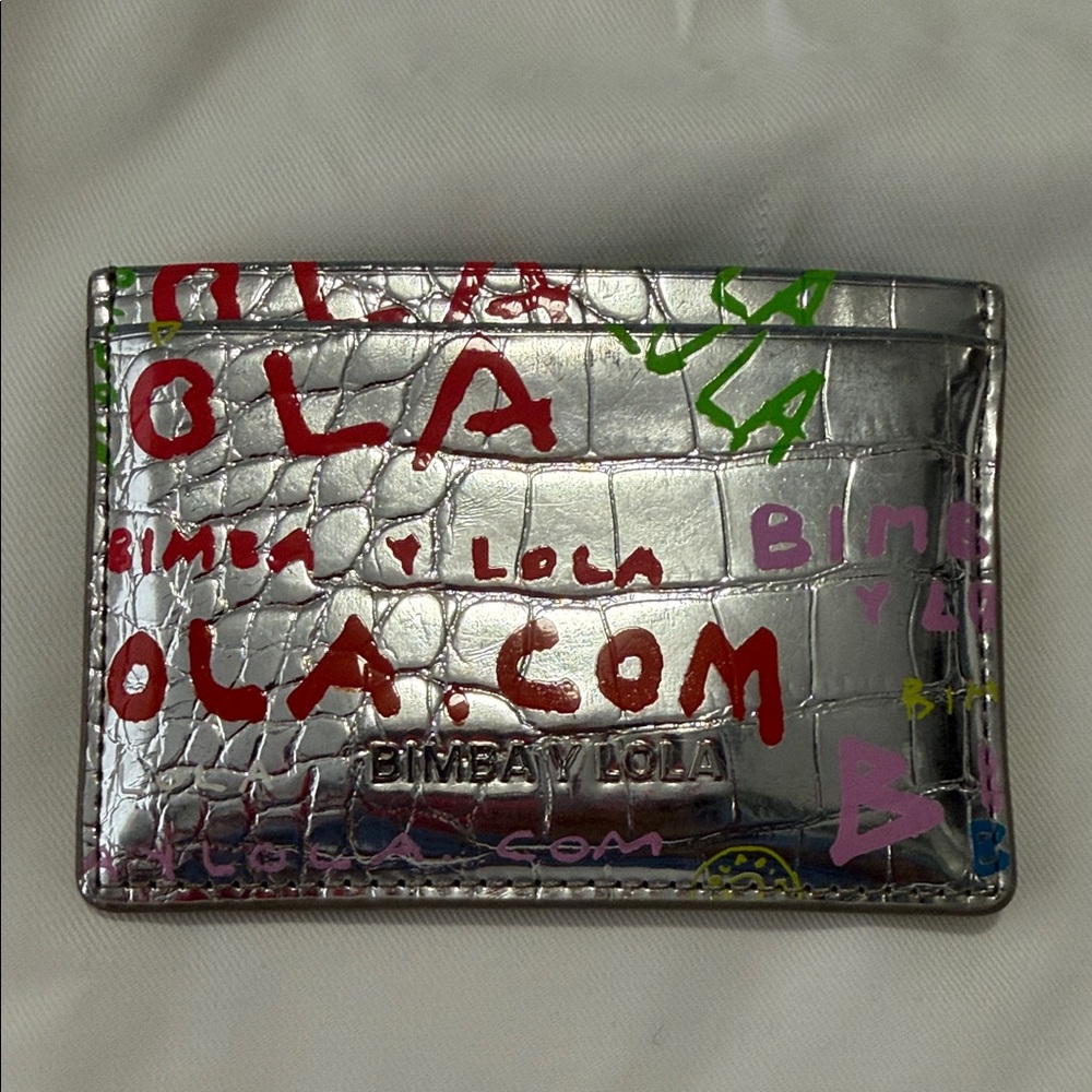 Bimba Y Lola Silver Card Holder